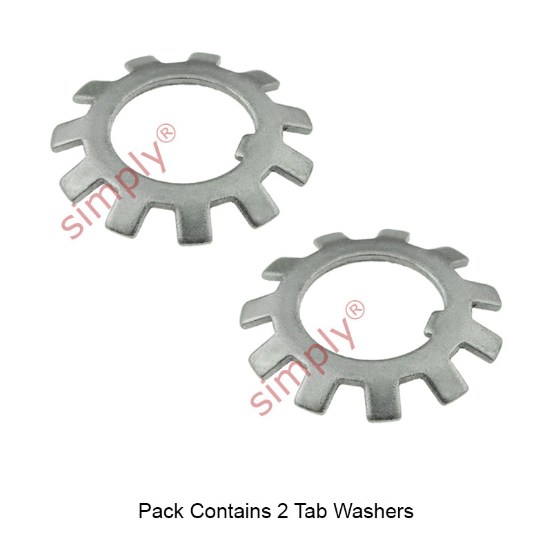 Pack of 2 - SSMB4 Stainless Steel Budget Locking Tab Washer 20mm bore