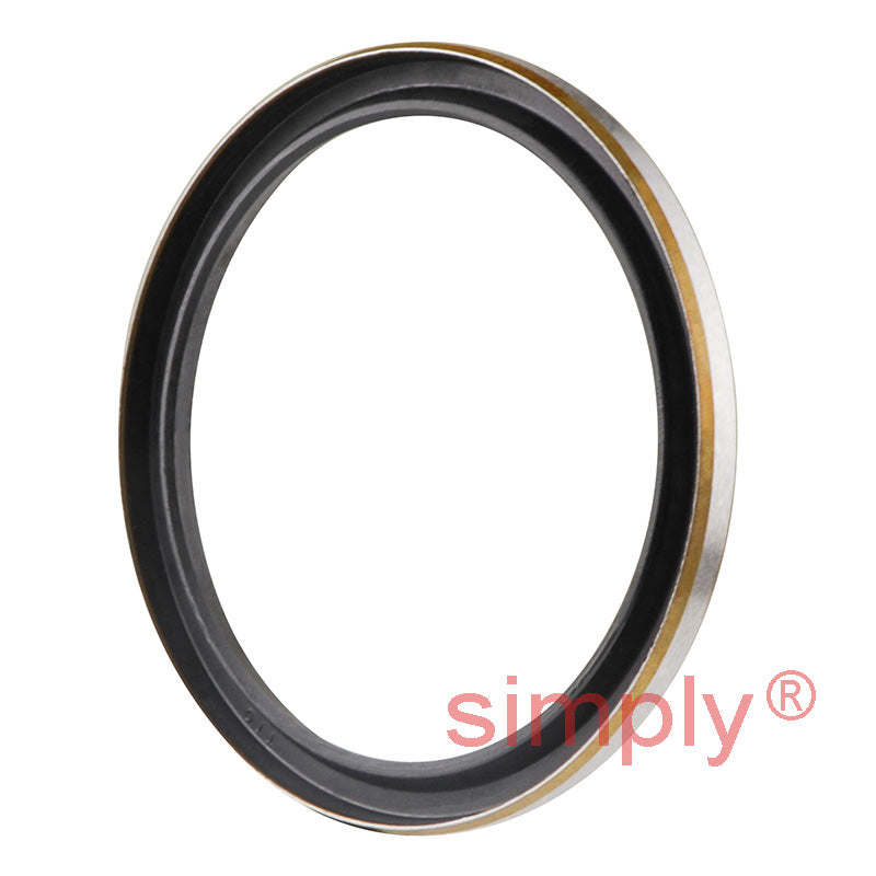 2x2.37x0.18 inch Metal Cased Nitrile Rubber Rotary Shaft Oil Seal Springless Design VB Style