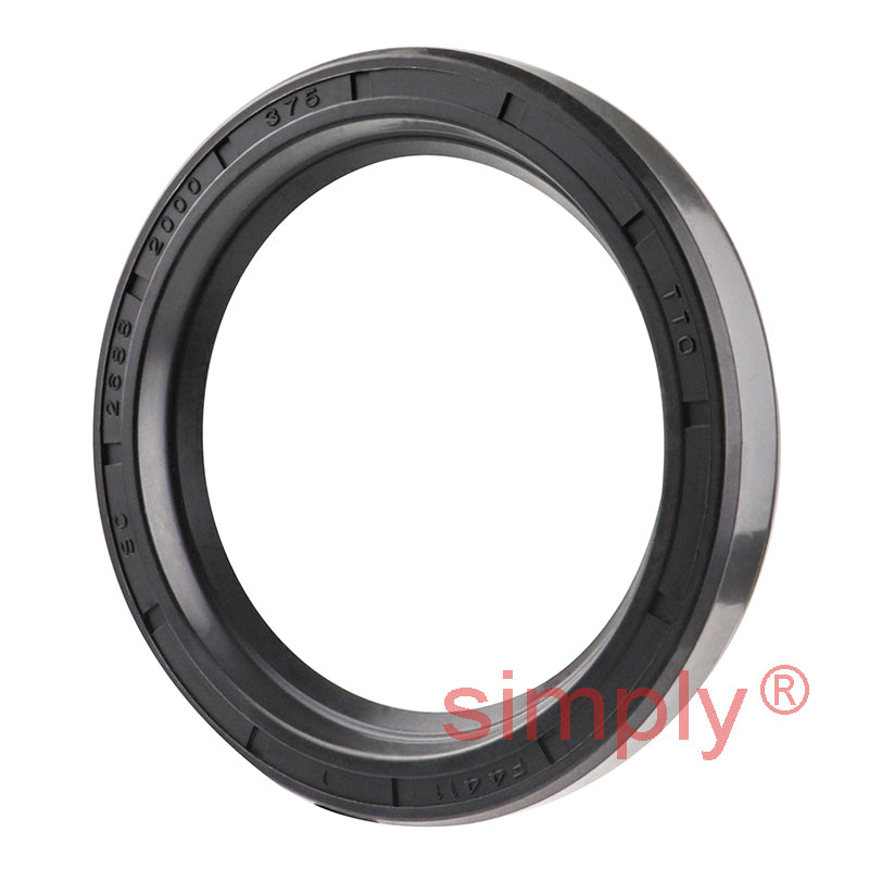 2x2.68x0.37 inch Nitrile Rubber Single Lip Rotary Shaft Oil Seal with Garter Spring R21 / SC