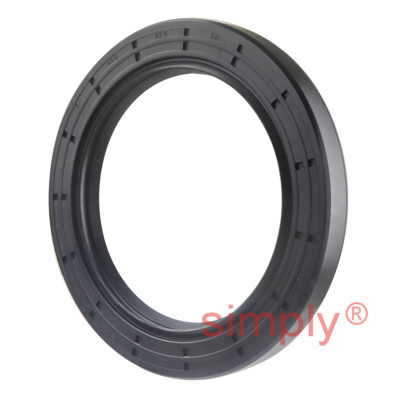 3.25x4.5x0.5 inch Nitrile Rubber Double Lip Rotary Shaft Oil Seal with Garter Spring R23 / TC Style