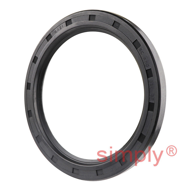 3.5x4.5x0.37 inch Nitrile Rubber Single Lip Rotary Shaft Oil Seal with Garter Spring R21 / SC