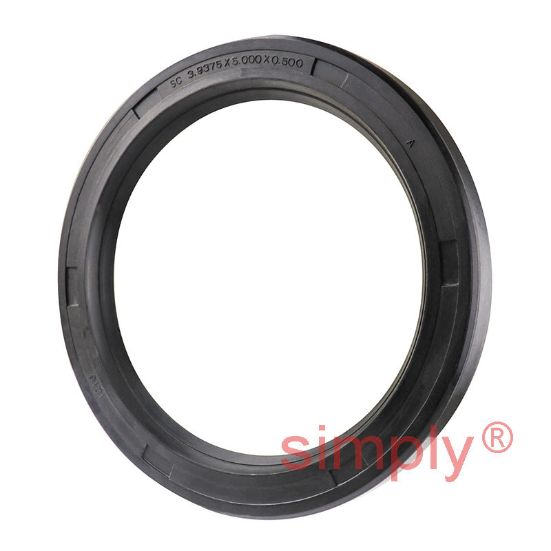 3.93x5x0.5 inch Nitrile Rubber Single Lip Rotary Shaft Oil Seal with Garter Spring R21 / SC