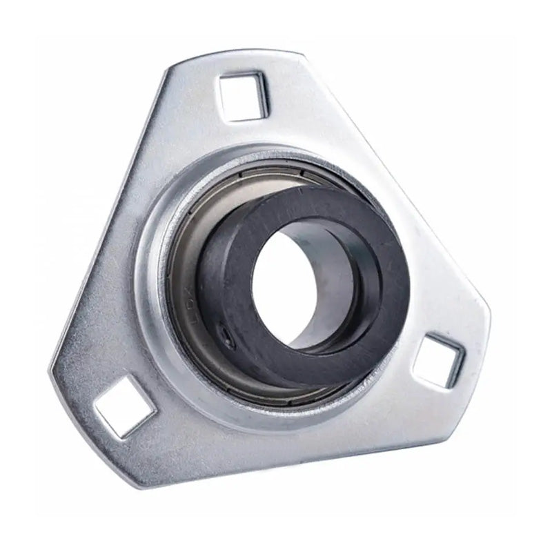 SAPFT203-11 Pressed Steel 3 Bolt Triangle Flange Housing with 11/16 inch Collar Insert