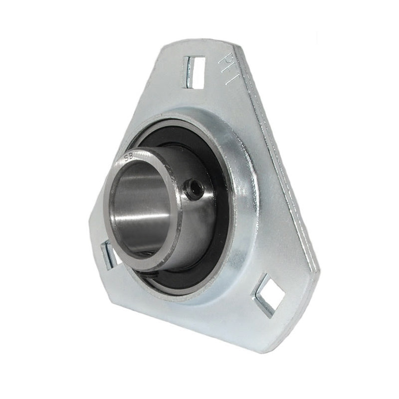 SBPFT206-18 Pressed Steel 3 Bolt Triangle Flange Housing with 1-1/8 inch insert
