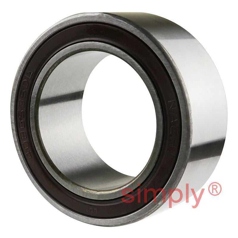 40BGS12G2DS Major Branded Rubber Sealed Air Conditioner Double Row Deep Groove Ball Bearing 40x62x20.6x24mm