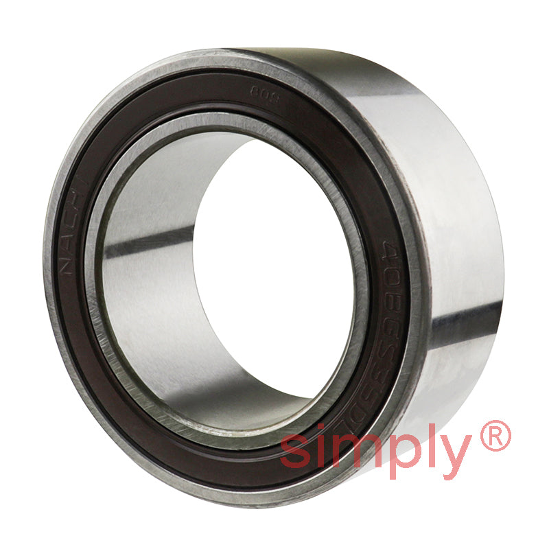 40BGS12G2DS Major Branded Rubber Sealed Air Conditioner Double Row Deep Groove Ball Bearing 40x62x20.6x24mm