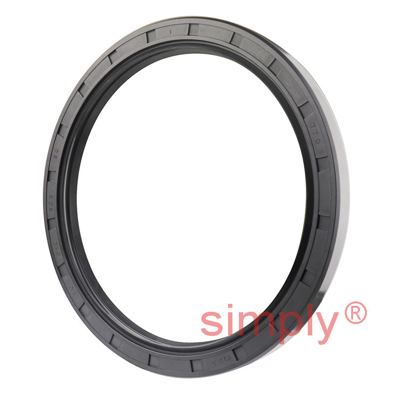 5.06x6.12x0.5 inch Nitrile Rubber Double Lip Rotary Shaft Oil Seal with Garter Spring R23 / TC Style