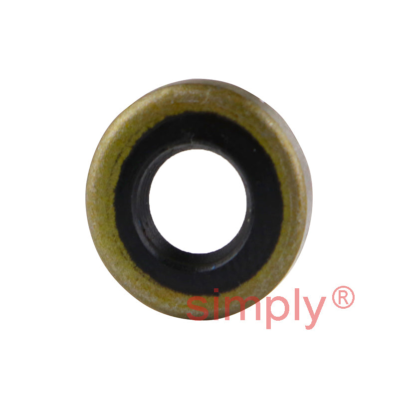 5x10x2mm Metal Cased Nitrile Rubber Single Lip Rotary Shaft Oil Seal Springless Design VB Style