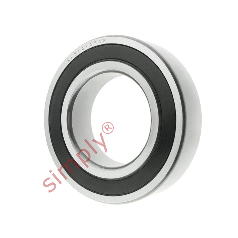 Major Branded 622102RSR Rubber Sealed Deep Groove Ball Bearing 50x90x23mm