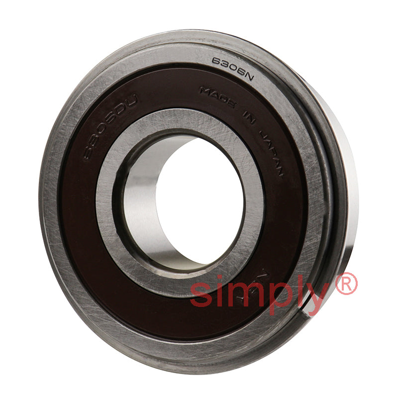 Major Branded 63062RS1NR Rubber Sealed Snap Ring Deep Groove Ball Bearing 30x72x19mm 