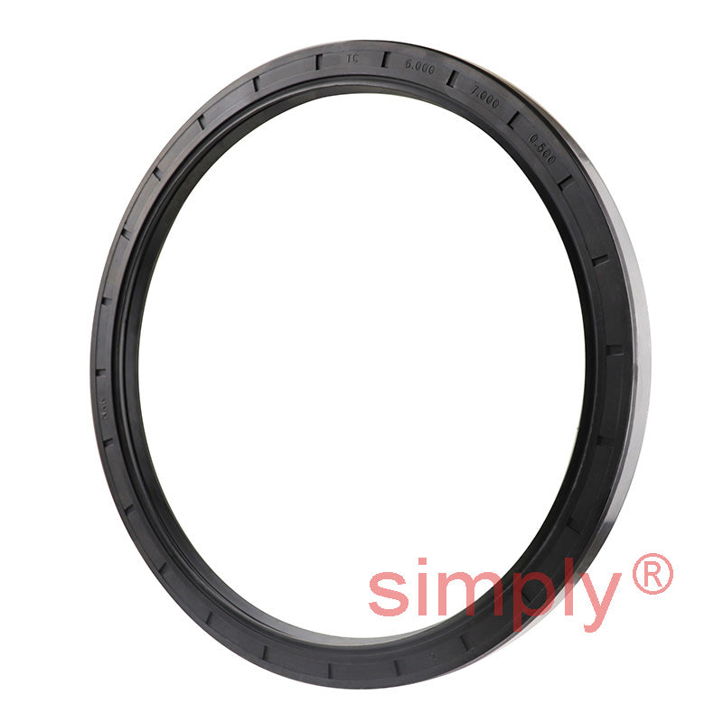 6x7x0.5 inch Nitrile Rubber Double Lip Rotary Shaft Oil Seal with Garter Spring R23 / TC Style