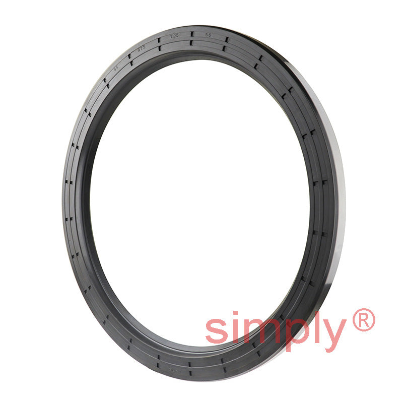 7.25x8.75x0.56 inch Nitrile Rubber Single Lip Rotary Shaft Oil Seal with Garter Spring R21 / SC