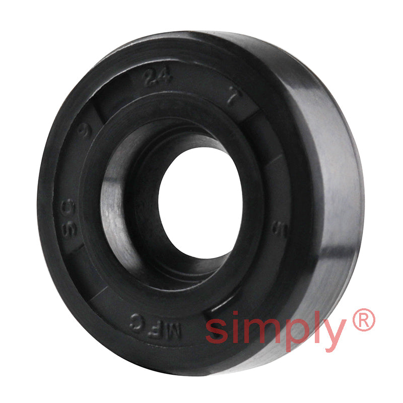 9x24x7mm Nitrile Rubber Single Lip Rotary Shaft Oil Seal with Garter Spring SC / R21