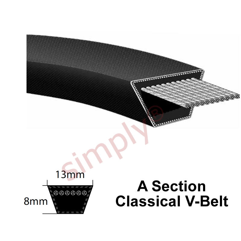 A28 Pix Classical A-Section Muscle V-Belt