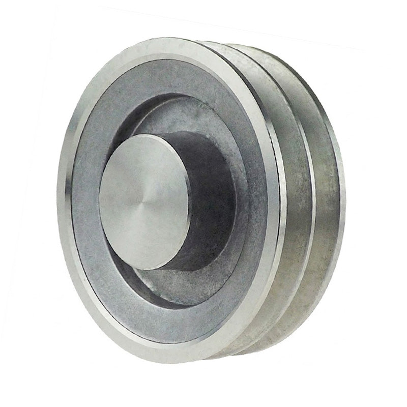 SPZ Section Un-Bored Aluminium Pulley with 2 Grooves 50mm Pitch Diameter