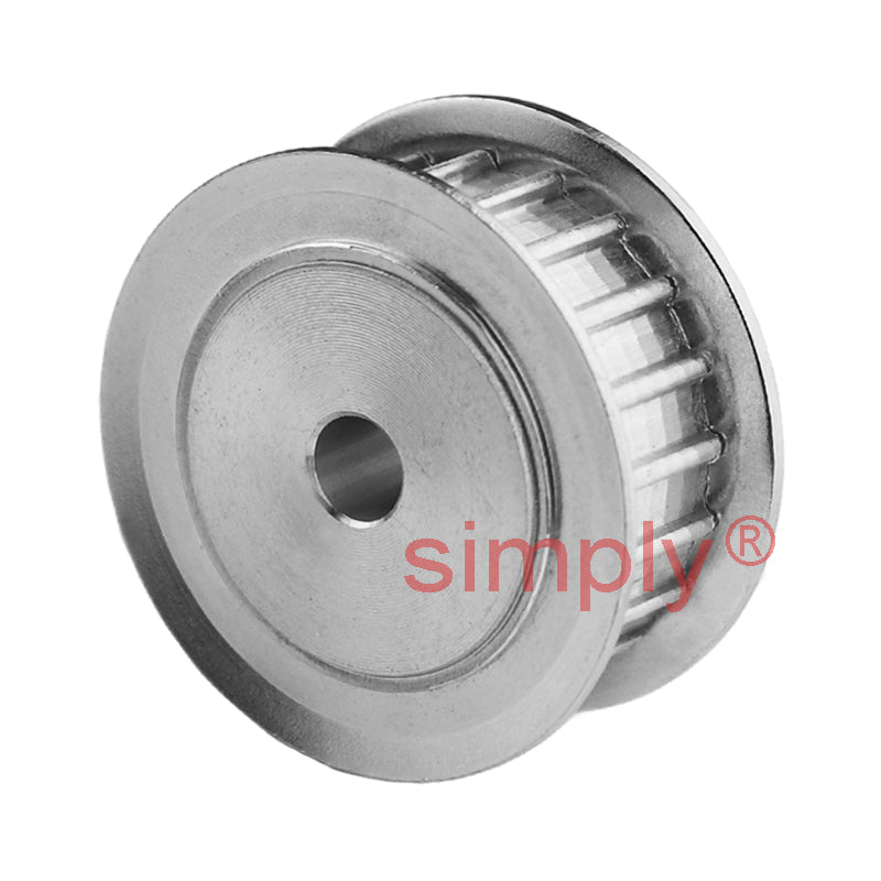 Aluminium Pilot Bore AT10 Timing Pulley with Flanges 10mm Pitch 36 Tooth for 32mm Wide Belts - Overall Width 47mm