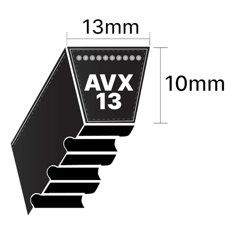 AVX13x715 Pix AVX-Section Cogged V-Belt