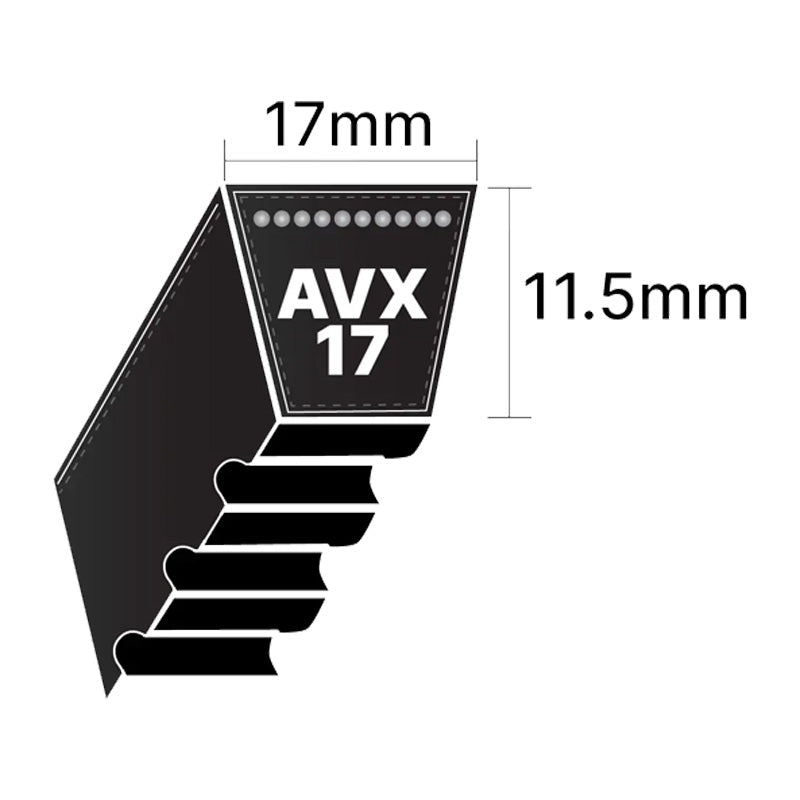 Major Brand AVX17x1320 AVX-Section Cogged V-Belt - Allow 2-3 Days