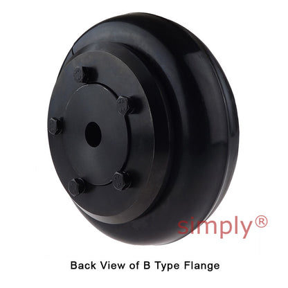 Major Brand F70B/F70B Pilot Bored Tyre Drive Coupling Assembly with Natural Rubber Tyre