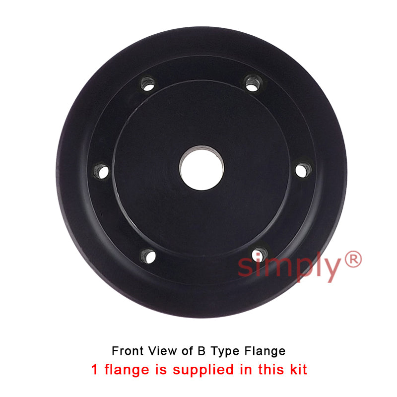 Major Branded F100H/F100B Outer Facing Taper Bore/Pilot Bored Tyre Drive Coupling Assembly with Natural Rubber Tyre