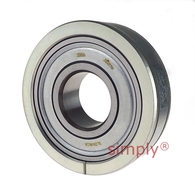 INA BE20 Metric Parallel Outer Bearing Insert with Steel Aligning Ring and P Seals 20x55x16mm