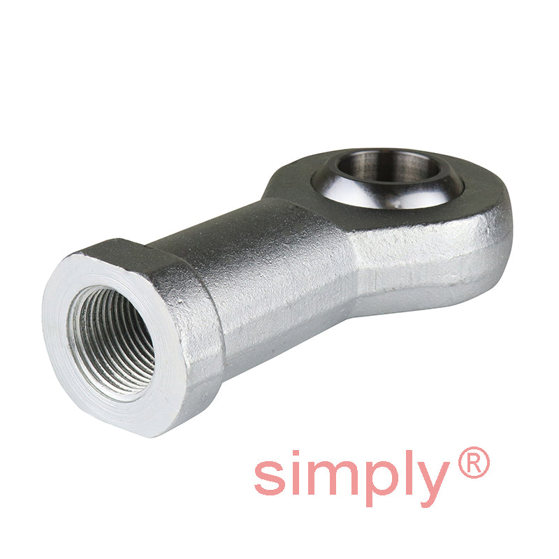 Durbal BEF16-20-501 Maintenance Free Right Hand Metric Steel / PTFE Lined Female Rod End M16 Thread
