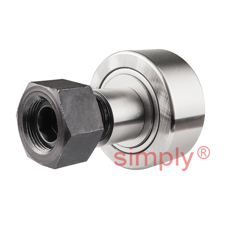 Budget NUKRE90A Crowned Cam Follower with Eccentric Stud 90x35x35 M30x1.5 Thread