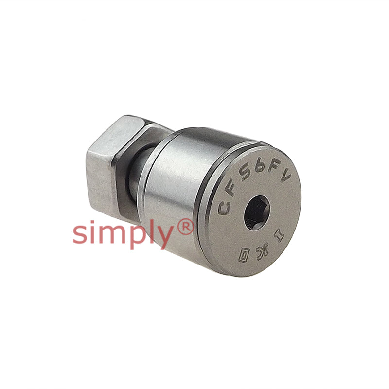 IKO CFS6FV Stainless Steel Full Complement Miniature Type Cylindrical Cam Follower 12x7x6mm M6x1 Thread