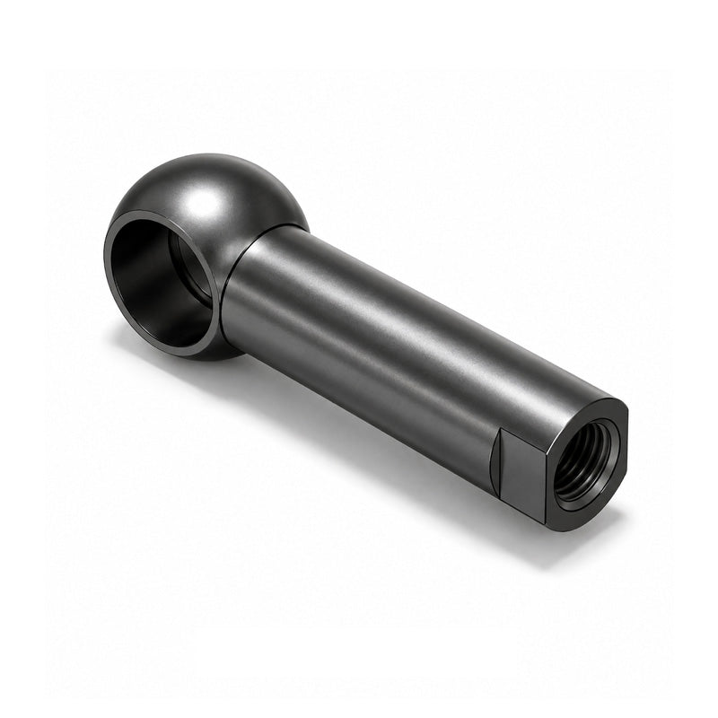 Chiavette AL13 Left Hand Steel Long Ball Socket with Internal Snap Ring 13mm Ball Diameter M8 Thread - Allow 2-3 Days