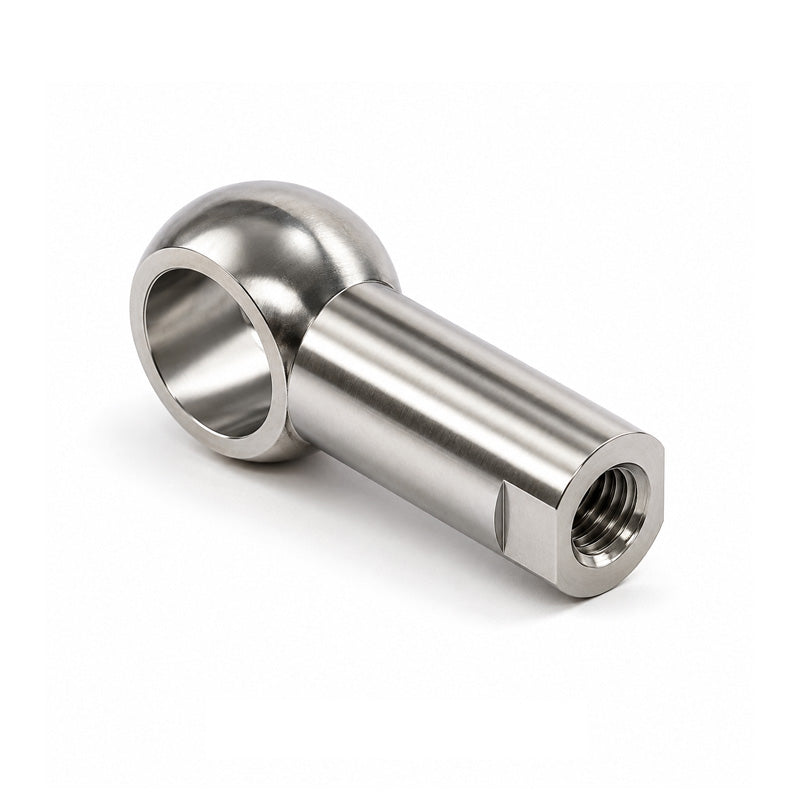Chiavette AL16SS Left Hand Stainless Steel Long Ball Socket with Internal Snap Ring 16mm Ball Diameter M10 Thread - Allow 2-3 Days