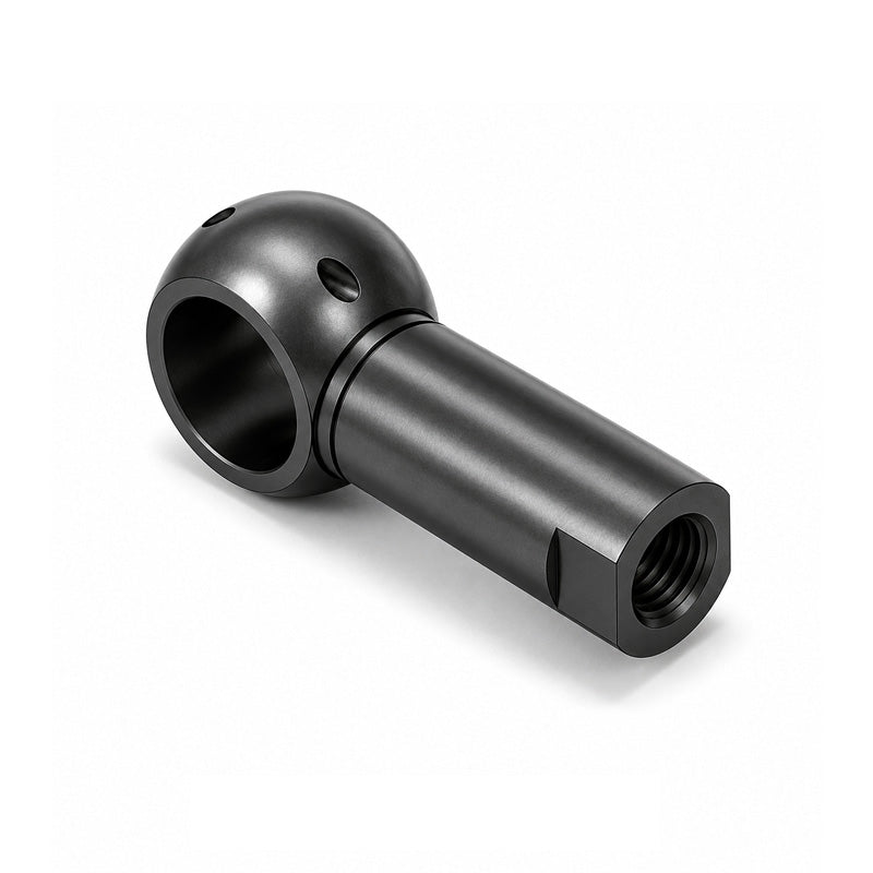 Chiavette B10 Right Hand Steel Ball Socket with Internal Snap Ring and Holes for Safety Clip 10mm Ball Diameter M6 Thread - Allow 2-3 Days