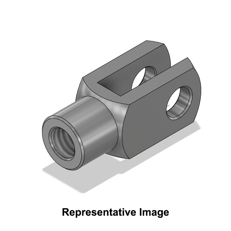 Chiavette G35x72SS Right Hand Female Stainless Steel Clevis 35mm Bore 72mm Base / Bore Center M36x4 Thread - Allow 7-10 Days