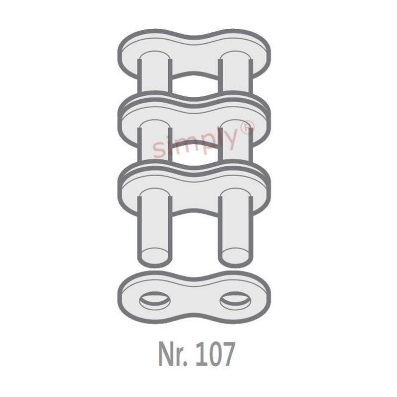 Renold Blue Box 60-3-NO107 ANSI / AS Triplex Chain Outer Link To Be Riveted 3/4 inch Pitch