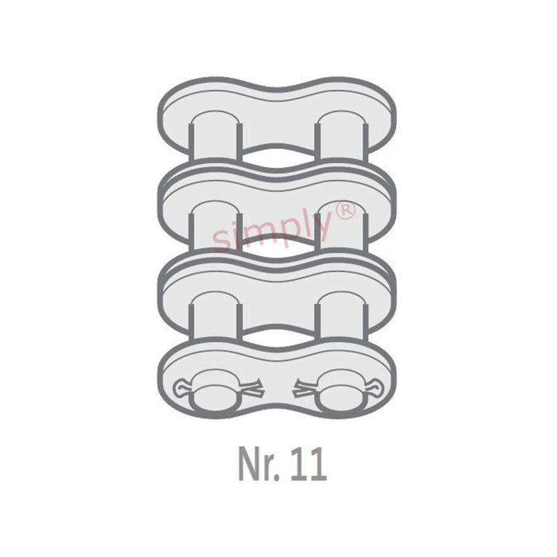 Branded 28B-3-NO11 BS Triplex Chain Cottered Connecting Link 1-3/4 inch Pitch