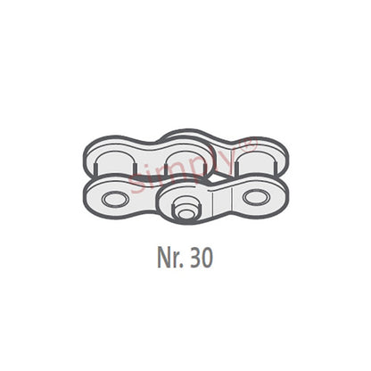Renold SD 10B-1-NO30 BS Simplex Chain Double Cranked Link 5/8 inch Pitch