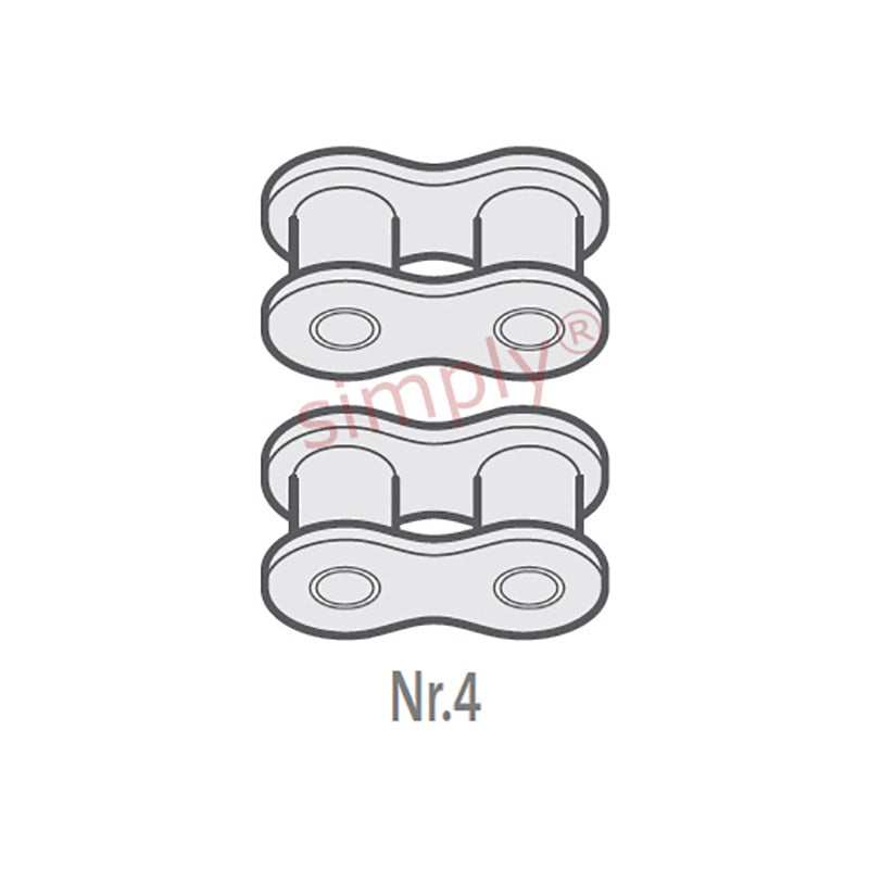 Renold SD 80-2-NO4 ANSI / AS Duplex Chain Inner Link 1 inch Pitch