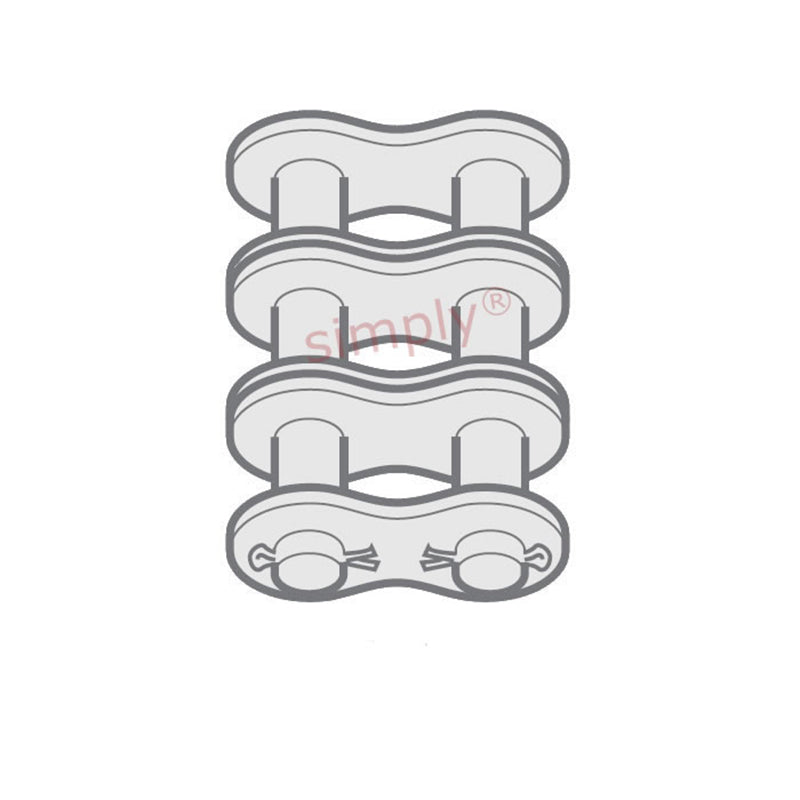 Renold Blue Box 60-3-NO58 ANSI / AS Triplex Chain Cottered Connecting Link 3/4 inch Pitch