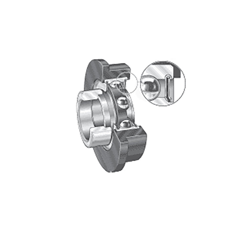 INA CRB20/76XL Metric Bearing Insert with Rubber Interliner and P Seals and Eccentric Collar 20x77.5x36mm