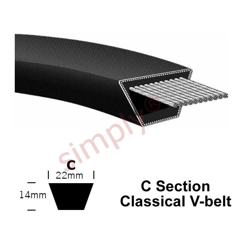 C60 Pix Classical C-Section Muscle V-Belt