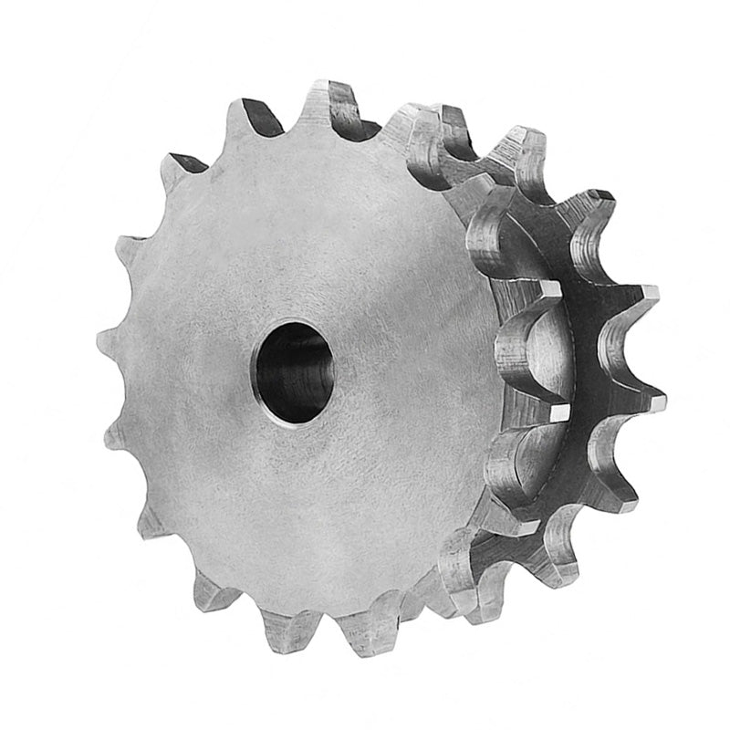 14 Tooth 08B Pilot Bore Double Simplex Sprocket for 1/2 inch Pitch Chain
