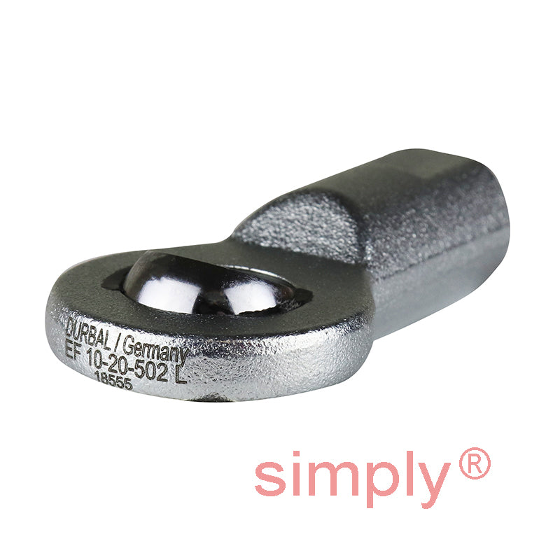 Durbal EF10-20-502 Maintenance Free Left Hand Metric Steel / PTFE Lined Female Rod End M10 Thread
