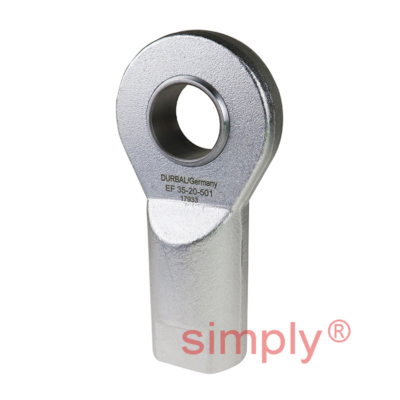 Durbal EF35-20-501 Maintenance Free Right Hand Metric Steel / PTFE Lined Female Rod End M36x3 Thread