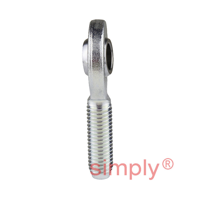 Durbal EM17-20-502 Maintenance Free Left Hand Metric Steel / PTFE Lined Male Rod End M16 Thread