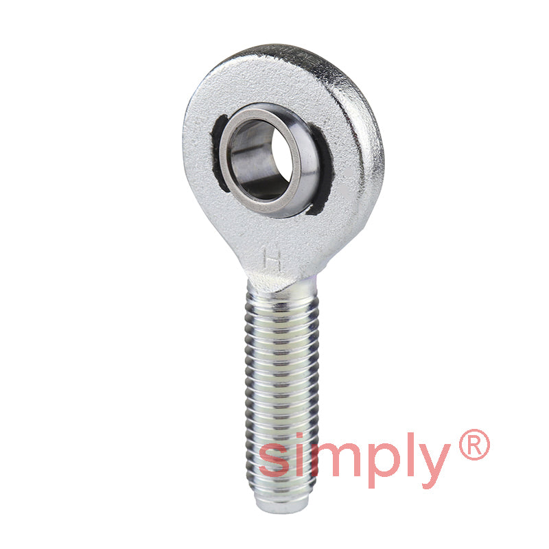 Durbal EM20-20-501 Maintenance Free Right Hand Metric Steel / PTFE Lined Male Rod End M20x1.5 Thread