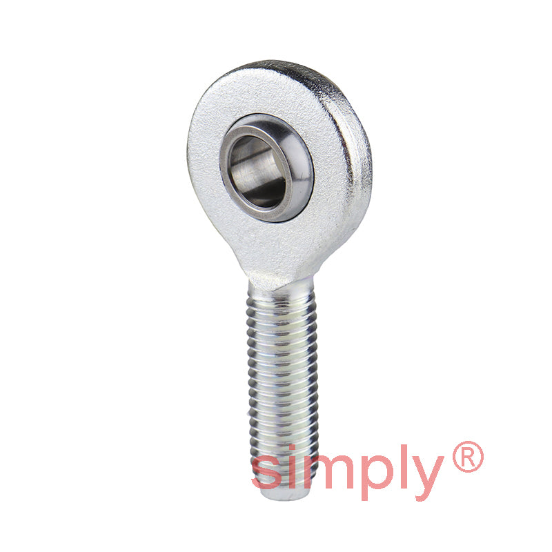 Durbal EM20-20-501 Maintenance Free Right Hand Metric Steel / PTFE Lined Male Rod End M20x1.5 Thread