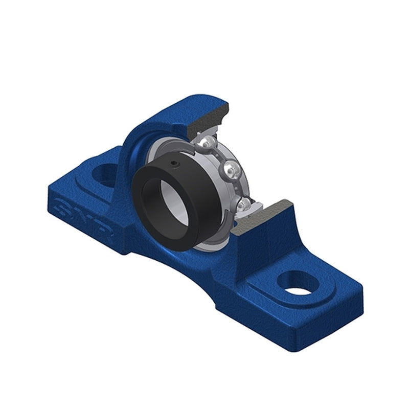 SNR ESP205 Metric Cast Iron Two Bolt Pillow / Plummer Block Housing with 25mm Eccentric Collar Insert - Allow 2-3 Days