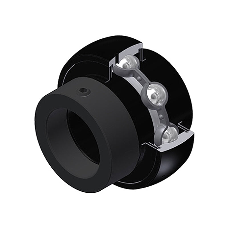 SNR EX212-38G2T20 Imperial Full Width Spherical Outer High Temp Bearing Insert 2-3/8 inch Bore 110mm Outside Diameter with Eccentric Collar - Allow 2-3 Days