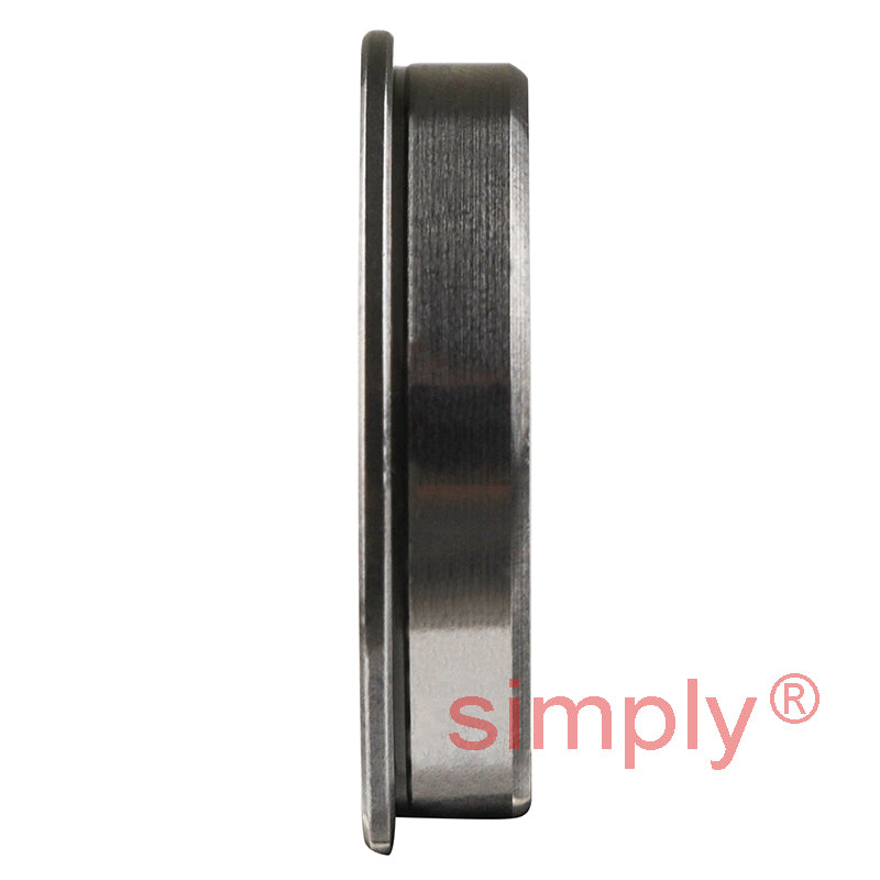 F67012RS Budget Rubber Sealed Flanged Thin Section Deep Groove Ball Bearing 12x18x4mm