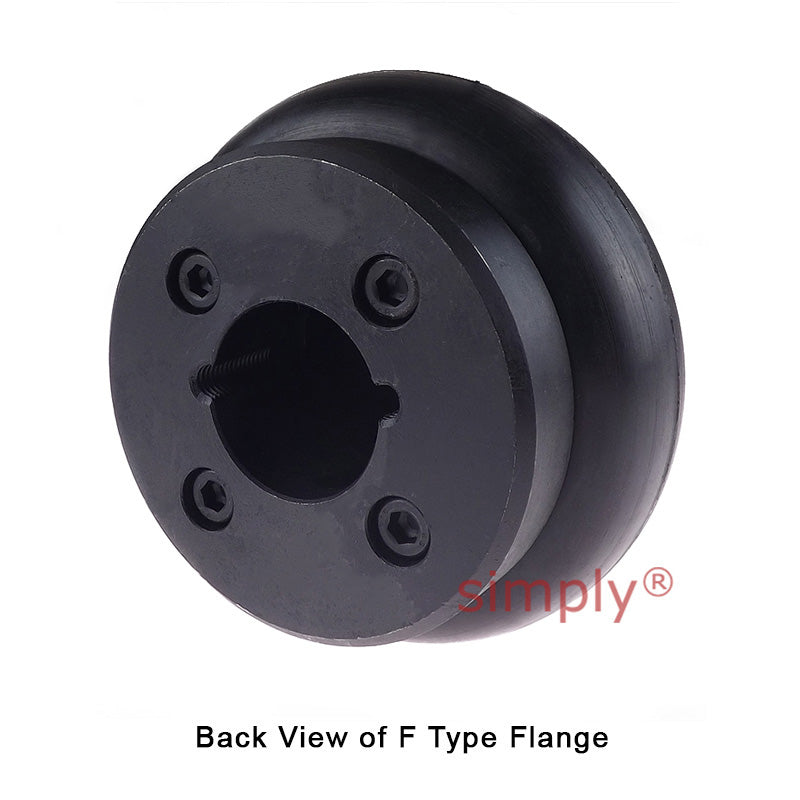 Major Branded F40F/F40F Inner Facing Taper Bores Type Tyre Drive Coupling Assembly with Natural Rubber Tyre