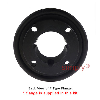Major Brand F50H/F50F Inner/Outer Facing Taper Bores Type Tyre Drive Coupling Assembly with Natural Rubber Tyre